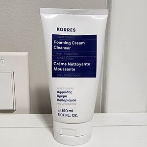 KORRES Greek Yoghurt Foaming Cream Cleanser Pre + Probiotics 5.07 OZ/ 150ML New